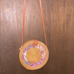 Straw Circle Purse